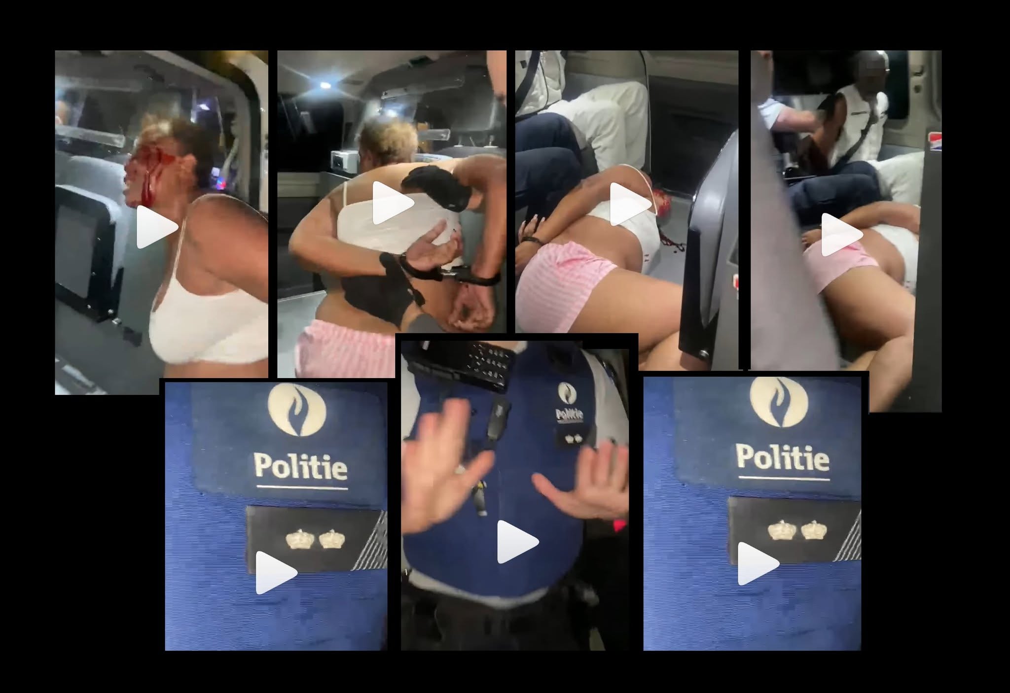 Les terribles images de l'arrestation de Sylvie, menottée et le visage ensanglantée, violemment jetée dans un combi de police, continuent de choquer...